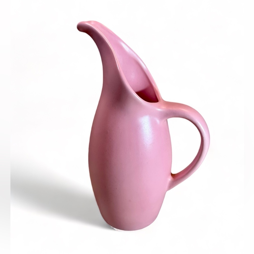 ROYAL HAEGER, Pitcher, Ewer 1940-50's Moderne Art Pottery, Ceramic Matte… - Picture 2 of 9